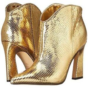 Marc Fisher Women's Masina Gold High Heel‎ Booties - Size 8.5